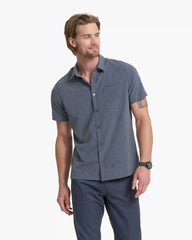 Short-Sleeve Bridge Button Down | Charcoal Arrows