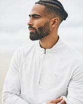 Clearview Seamless Quarter Zip | Frost Grey