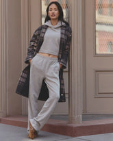 Women's Ballard Trench | Willow Grey Nova Plaid