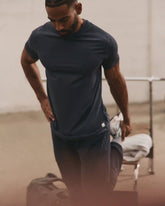 Short Sleeve Ponto Tee - Relaxed Fit | Midnight Heather