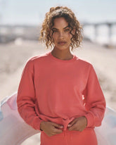 Sedona Seams Crew | Bright Coral