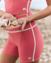 Vuori AllTheFeels™ Corset Short 4" | Sunset Pink