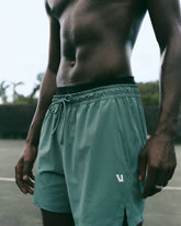 Crosscourt Short Unlined 5" | Dark Cyan