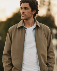 Vuori Meta™ Twill Harrington Jacket | Peppercorn