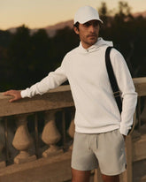 Tech Waffle Pullover Hoodie | White