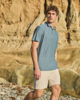 Strato Tech Polo | Blue Sea Heather