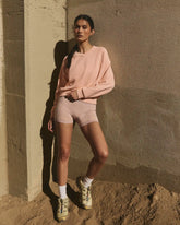 Sedona V-Neck Pullover | Light Peach