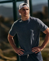 Strato Tech Tee | Blue Sea Heather