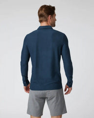 Long Sleeve Strato Tech Polo | Navy Heather