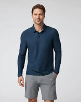 Long Sleeve Strato Tech Polo | Navy Heather