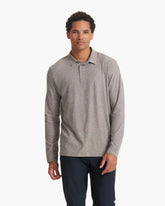 Long Sleeve Strato Tech Polo | Heather Grey