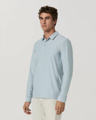 Long Sleeve Strato Tech Polo | Raindrop Heather