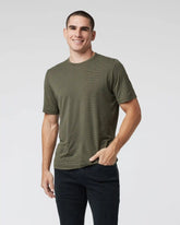Short Sleeve Current Stripe Tee | Oregano