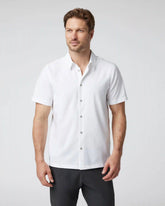 Short Sleeve Manhattan Button Down | White