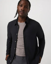 Long Sleeve Manhattan Button Down | Black