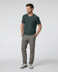 Strato Tech V-Neck Tee | Aspen Heather