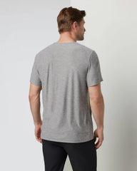 Strato Tech V-Neck Tee | Heather Grey