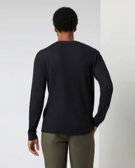 Waffle Henley | Black