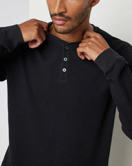 Waffle Henley | Black