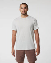 Short Sleeve Marina Stripe Tee | Light Grey