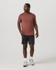 Short Sleeve Ponto Performance Tee | Firebrick Heather