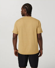 Short Sleeve Ponto Performance Tee | Golden Brown Heather