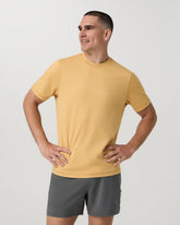 Short Sleeve Ponto Performance Tee | Brass Heather