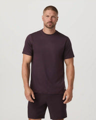 Short Sleeve Ponto Performance Tee | Raisin Heather