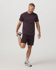 Short Sleeve Ponto Performance Tee | Raisin Heather