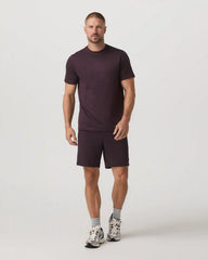 Short Sleeve Ponto Performance Tee | Raisin Heather