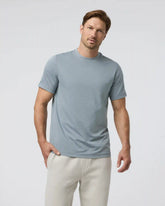 Short Sleeve Ponto Performance Tee | Dusty Blue Heather