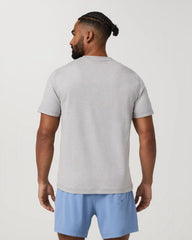 Short Sleeve Ponto Performance Tee | Light Heather Grey