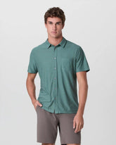 Short Sleeve Strato Button Down | Bluegrass Heather