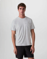 Short Sleeve Strato Pocket Tee - Relaxed Fit | Platinum Heather