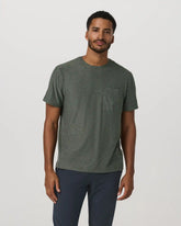 Short Sleeve Strato Pocket Tee - Relaxed Fit | River Rock Heather