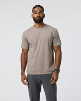Short Sleeve Feather Tee - Relaxed Fit | Mocha