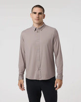Long Sleeve TravelLite Button Down | Mocha