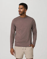 Long Sleeve Ponto Performance Tee | Elm Heather