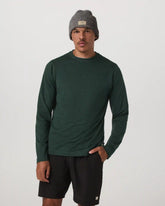 Long Sleeve Ponto Performance Tee | Evergreen Heather