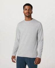 Long Sleeve Ponto Performance Tee | Frost Grey Heather