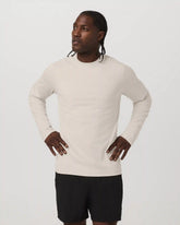 Long Sleeve Ponto Performance Tee | Oatmeal Heather