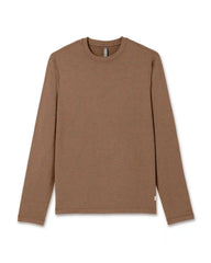 Long Sleeve Ponto Performance Tee | Pecan Heather