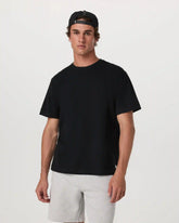 Short Sleeve Vuori Heavyweight Cotton Tee - Relaxed Fit | Black