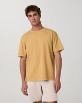Short Sleeve Vuori Heavyweight Tee - Relaxed Fit | Golden Brown Garment Dye