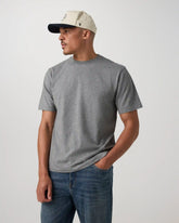 Short Sleeve Vuori Heavyweight Cotton Tee - Relaxed Fit | Grey Heather