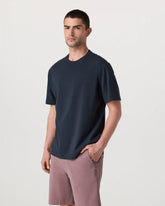 Short Sleeve Vuori Heavyweight Cotton Tee - Relaxed Fit | Navy