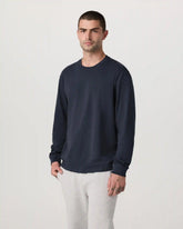 Long Sleeve Vuori Heavyweight Cotton Tee - Relaxed Fit | Navy