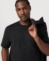 Short Sleeve Ponto Tee - Relaxed Fit | Black Heather
