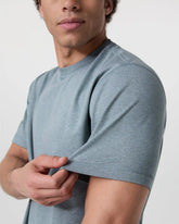 Short Sleeve Ponto Tee - Relaxed Fit | Dusty Blue Heather