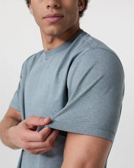 Short Sleeve Ponto Tee - Relaxed Fit | Dusty Blue Heather